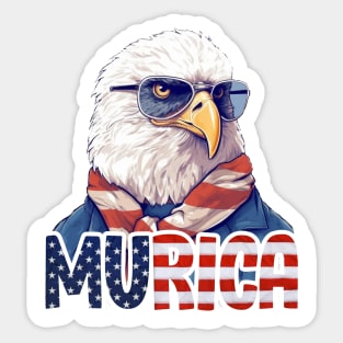 MURICA - Bald eagle number eight Sticker